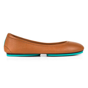 Tieks Nappa Leather Slip On Round Toe Ballet Flats Chestnut Women's Size US 7